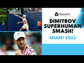 Dimi Did That! Grigor Dimitrov Amazing Improvised Smash  | Miami 2023