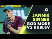 Jannik Sinner GOD MODE Against Andrey Rublev | Miami 2023