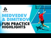 FUN Practice Between Daniil Medvedev & Grigor Dimitrov | Miami 2023