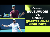 Jannik Sinner vs Emil Ruusuvuori Quarter-Final Highlights | Miami 2023