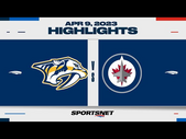 NHL Highlights | Predators vs. Jets - April 8, 2023