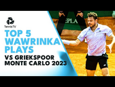 Top 5 Amazing Stan Wawrinka Plays vs Griekspoor | Monte Carlo 2023