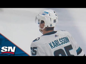 Sharks' Erik Karlsson Records Point No. 99 With Snipe In Opening 20 Seconds vs. Jets
