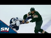 TWO Separate Fights Erupt In Chaotic Final Minute Between Jets and Wild