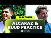 Carlos Alcaraz & Casper Ruud Practice Highlights | Barcelona 2023
