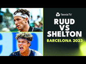 Casper Ruud vs Ben Shelton Entertaining Encounter | Barcelona 2023 Highlights