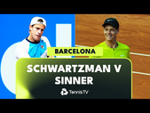 Diego Schwartzman vs Jannik Sinner Highlights | Barcelona 2023