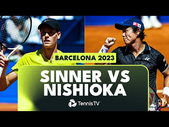 Topsy-Turvy Jannik Sinner vs Yoshihito Nishioka Match | Barcelona 2023 Highlights
