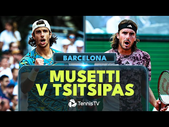 Stefanos Tsitsipas vs Lorenzo Musetti | Barcelona 2023 Semi-Final Highlights