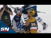 Vegas Golden Knights And Winnipeg Jets Exchange Handshakes Following Their Five-Game Series
