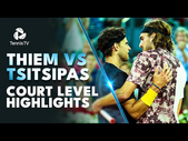 Dominic Thiem vs Stefanos Tsitsipas Court Level Highlights! | Madrid 2023