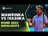 Stan Wawrinka Best Shots vs Ilya Ivashka | Rome 2023 Highlights