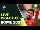 LIVE PRACTICE STREAM: Novak Djokovic vs Francisco Cerundolo in Rome