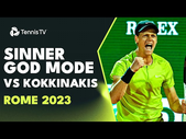 Jannik Sinner GOD MODE vs Kokkinakis | Rome 2023 Highlights