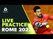 LIVE PRACTICE STREAM: Novak Djokovic Practices Ahead of Dimitrov Match in Rome!