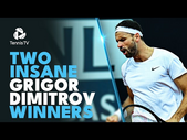 All The Angles Of Two INCREDIBLE Grigor Dimitrov Winners vs Novak Djokovic | Rome 2023