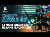 EVERY ANGLE Of An Incredible Jannik Sinner Backhand | Rome 2023