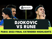 Novak Djokovic vs Holger Rune EPIC Title Decider | Paris 2022 Final Extended Highlights