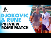 Novak Djokovic & Holger Rune Give The Lowdown Ahead Of Rome 2023 Quarter-Final ️