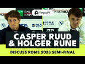 Holger Rune & Casper Ruud Break Down Rome 2023 Semi-Final ️