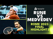 Holger Rune vs Daniil Medvedev For The Title  | Rome 2023 Final Highlights