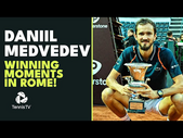 Daniil Medvedev Wins Rome ! | Championship Point, Speech & Trophy Lift