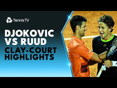 Novak Djokovic vs Casper Ruud: Highlights From Both ATP Clay-Court Meetings