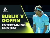 ENTERTAINING Alexander Bublik vs David Goffin Match | S-Hertogenbosch Highlights