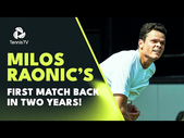 Milos Raonic Plays First Match In Two Years vs Kecmanovic! | 's-Hertogenbosch Highlights