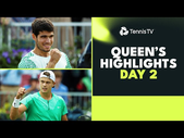 Alcaraz & Rune Make Queen's Debut; Murray, Fritz & Dimitrov Feature | Queen's 2023 Highlights Day 2