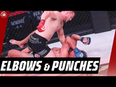 POWERFUL Elbows and Punches  Logan Storley vs A.J. Matthews | Bellator MMA