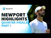 Mannarino Battles Thompson; Humbert Plays Anderson | Newport 2023 Highlights Day 4