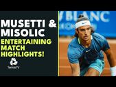 Lorenzo Musetti & Filip Misolic Entertaining Match Highlights! | Bastad 2023 Highlights