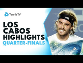 De Minaur Battles Paul; Tsitsipas & Coric Feature | Los Cabos Quarter-Finals Highlights