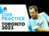 LIVE: Watch Daniil Medvedev and Taylor Fritz Practice in Toronto
