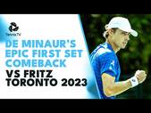 CRAZY Alex De Minaur First Set Comeback vs Taylor Fritz | Toronto 2023