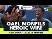 From Agony To Ecstasy: Gael Monfils Overcomes Injury vs Norrie | Cincinnati 2023