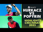 Hubert Hurkacz vs Alexei Popyrin Quarter-Final | Cincinnati 2023 Highlights
