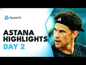 Wawrinka Battles Giron; Thiem & More In Action | Astana 2023 Highlights Day 2
