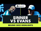 Jannik Sinner vs Dan Evans Thriller! | Beijing 2023 Highlights