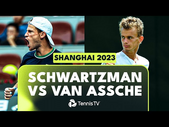 Diego Schwartzman vs Luca Van Assche ROLLERCOASTER Match | Shanghai 2023 Highlights