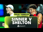 Jannik Sinner vs Ben Shelton: Tense Deciding Set Tiebreak | Shanghai 2023 Highlights