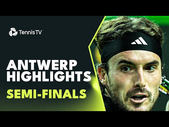 Tsitsipas and Fils THRILLER; Bublik Battles Marterer | Antwerp 2023 Semi-Final Highlights