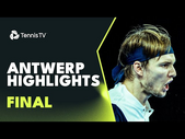 Alexander Bublik and Arthur Fils Duel for the Title | Antwerp 2023 Final Highlights