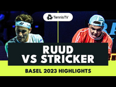 Dominic Stricker vs Casper Ruud Dramatic Match | Basel 2023 Highlights