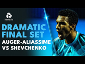 DRAMATIC Final Set In Felix Auger-Aliassime vs Alexander Shevchenko  | Basel 2023 Highlights