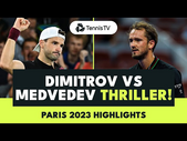 DRAMATIC Girgor Dimitrov vs Daniil Medvedev Marathon  | Paris 2023 Highlights