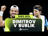 Grigor Dimitrov vs Alexander Bublik Highlights | Rolex Paris Masters 2023