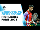 Novak Djokovic vs Tallon Griekspoor ROLLERCOASTER Match Highlights | Paris 2023