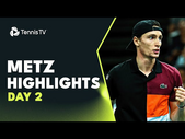 Humbert Takes On Thiem; Khachanov, Fognini In Action | Metz 2023 Highlights Day 2